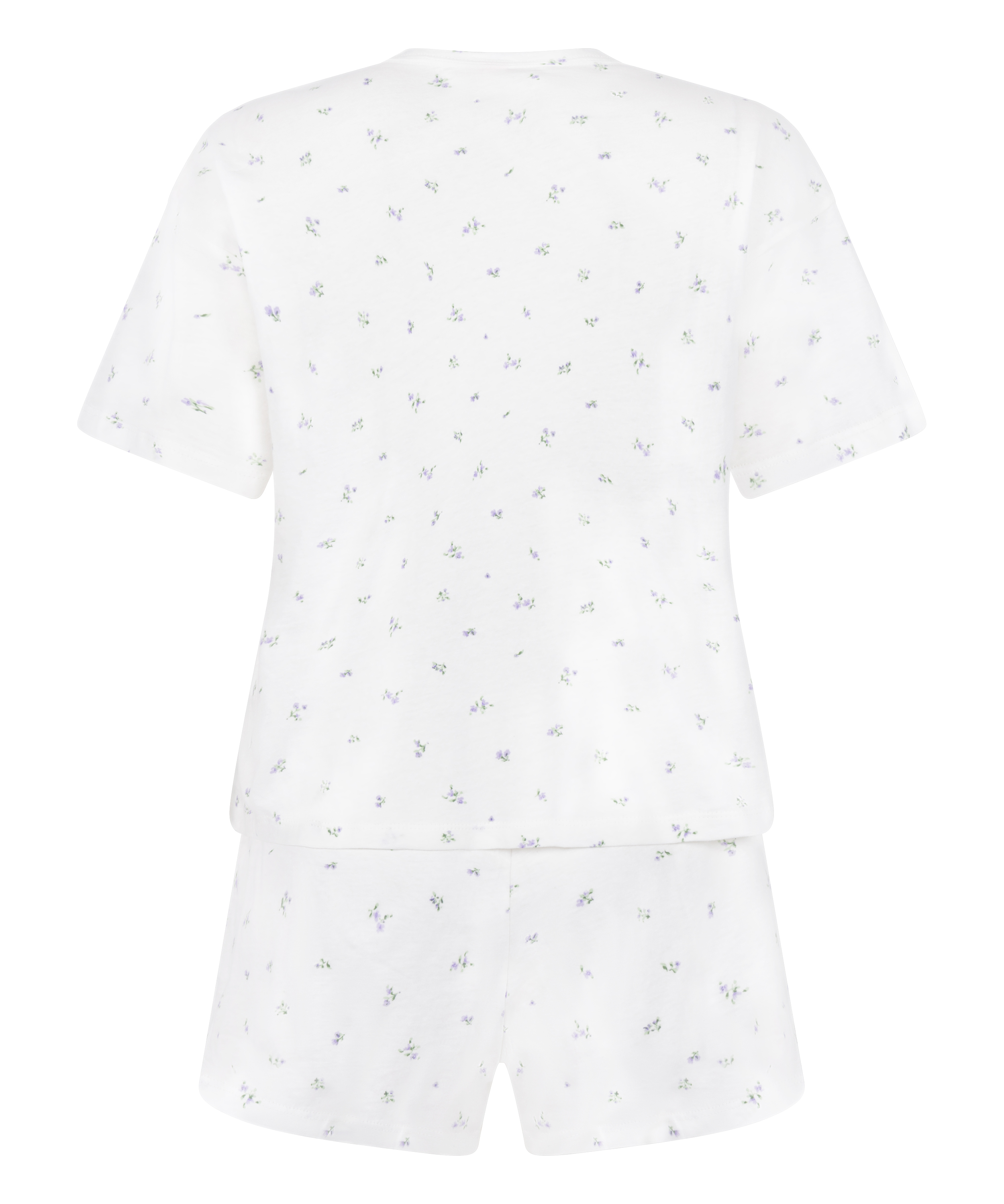 Pyjama Set Cotton, White, main