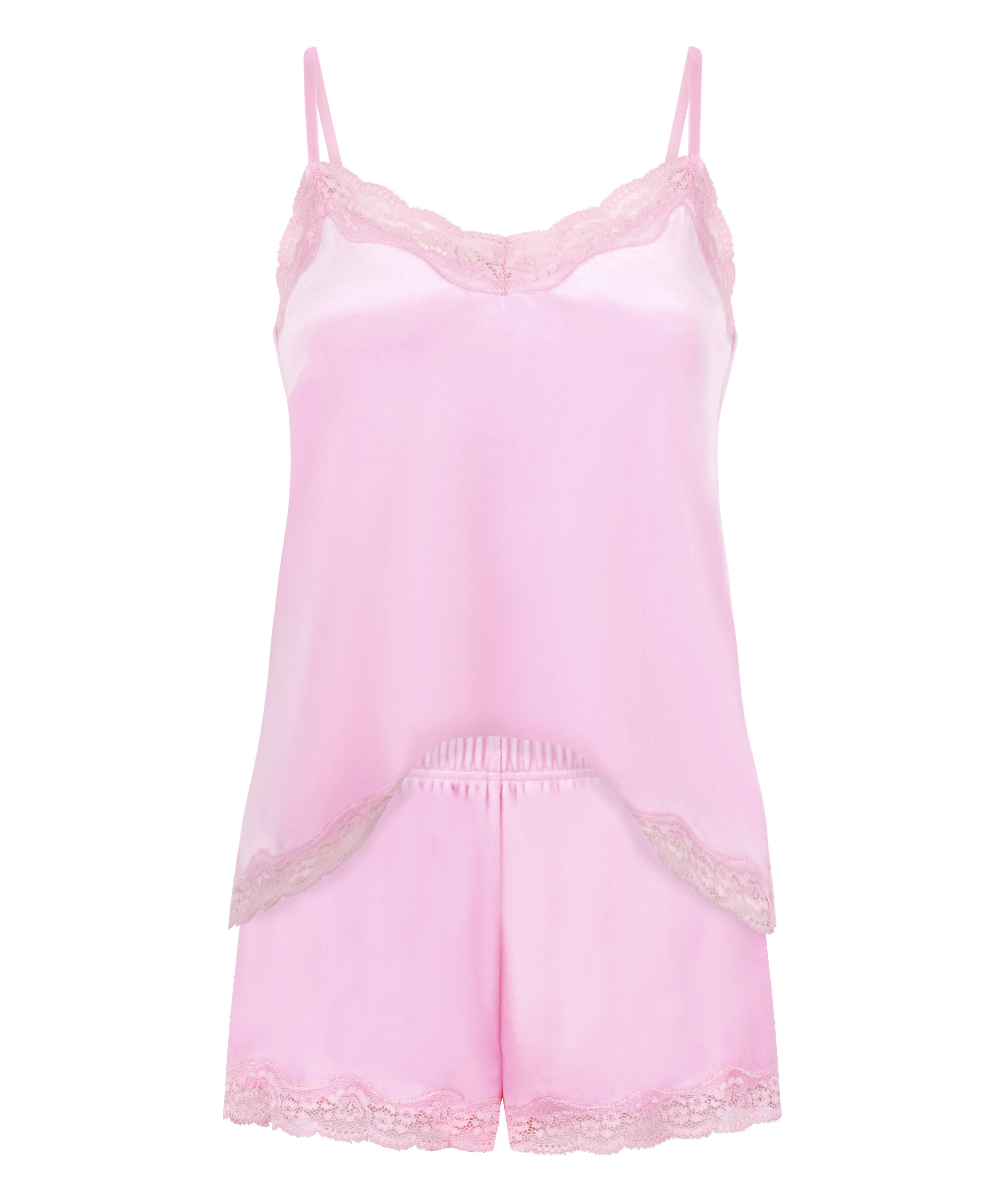 Velours Pyjama Set, Pink, main