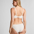 Mesh non-padded underwired bra, White