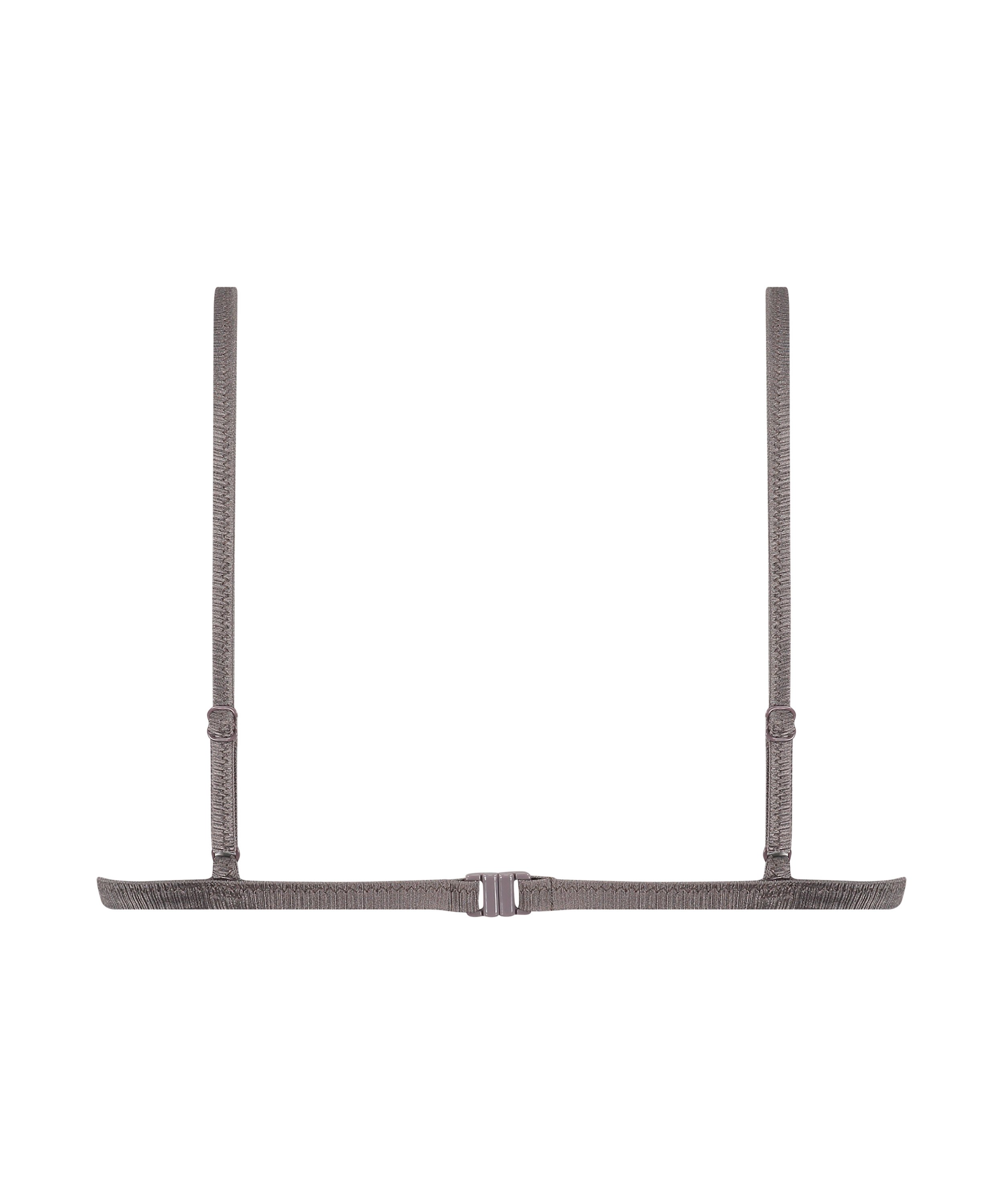 Luna Triangle Bikini Top, Gray, main