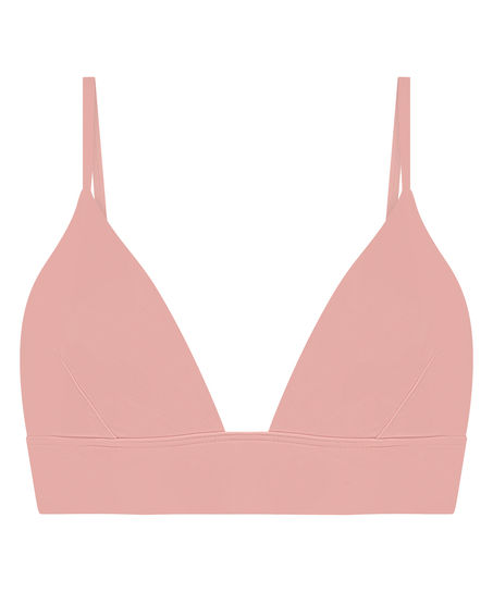 Smooth Triangle Bralette, Pink