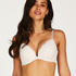 Rose padded push-up bra, White