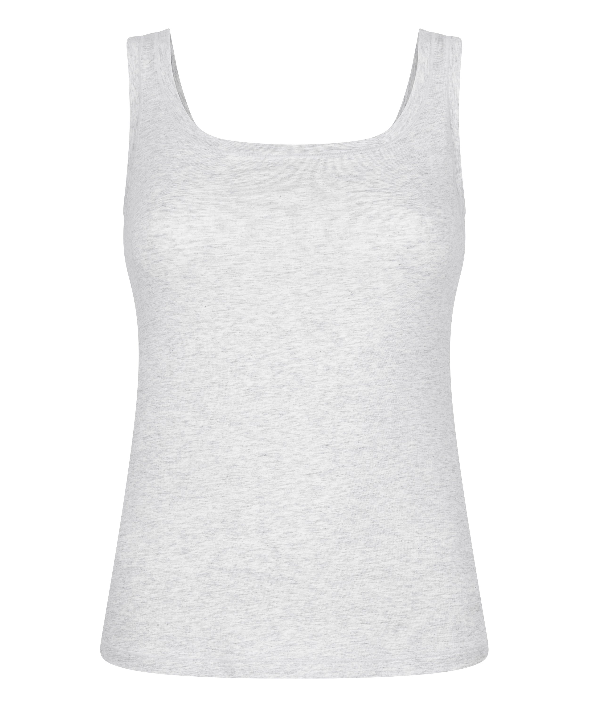 Singlet Tanktop Soft Cotton, Gray, main