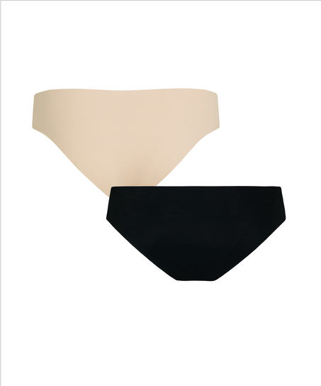 2-Pack Invisible Brazilian, Beige