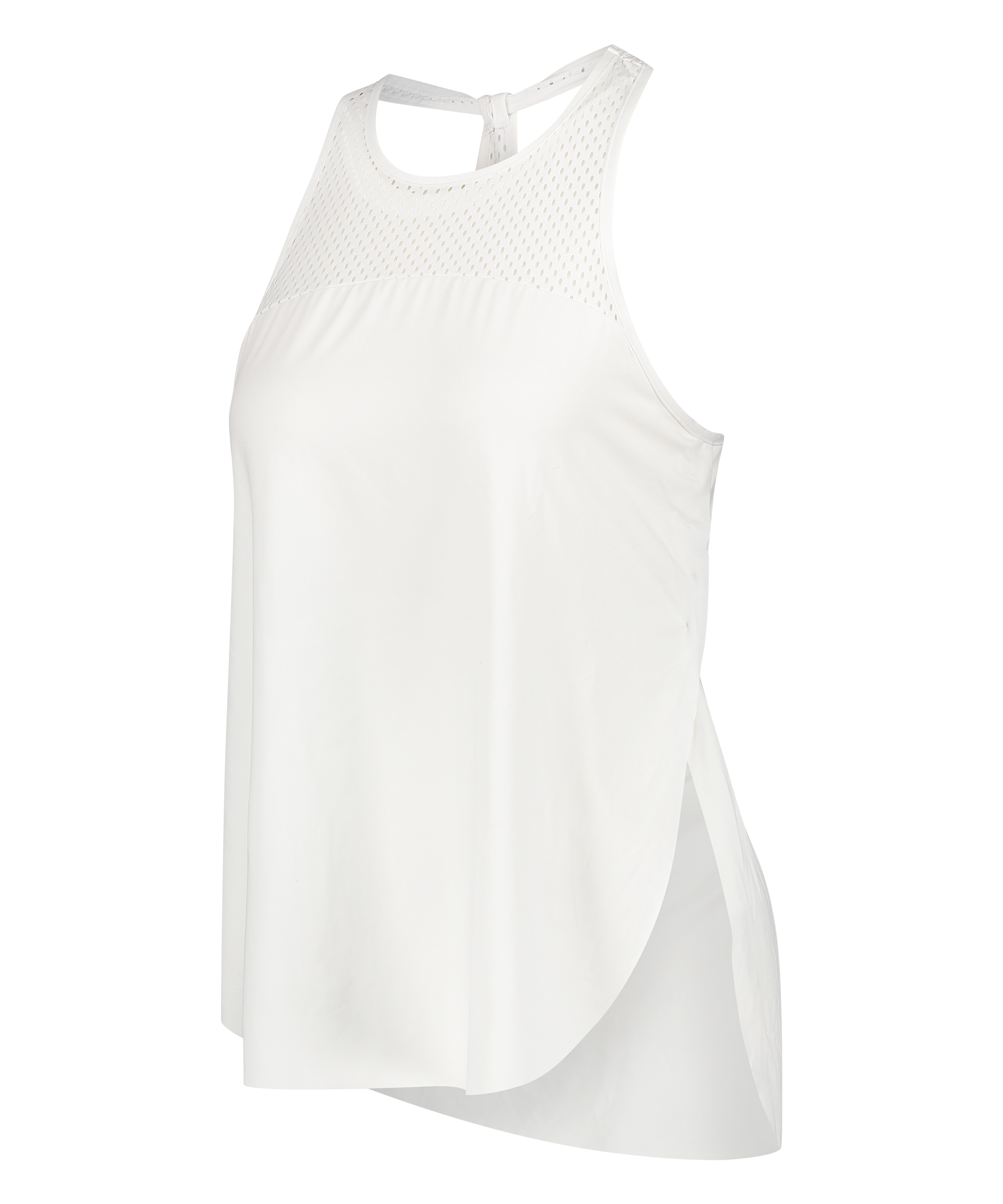 HKMX loose fit tank top, White, main