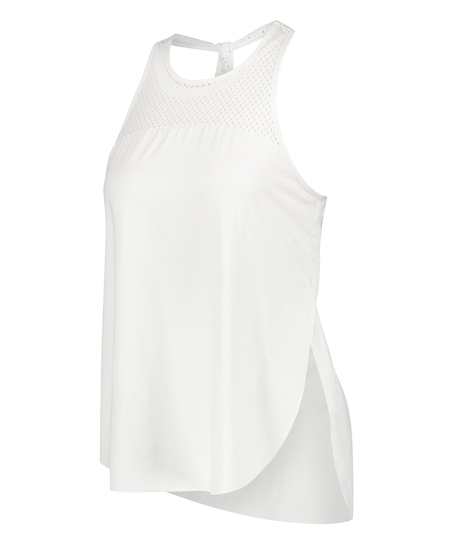 HKMX loose fit tank top, White