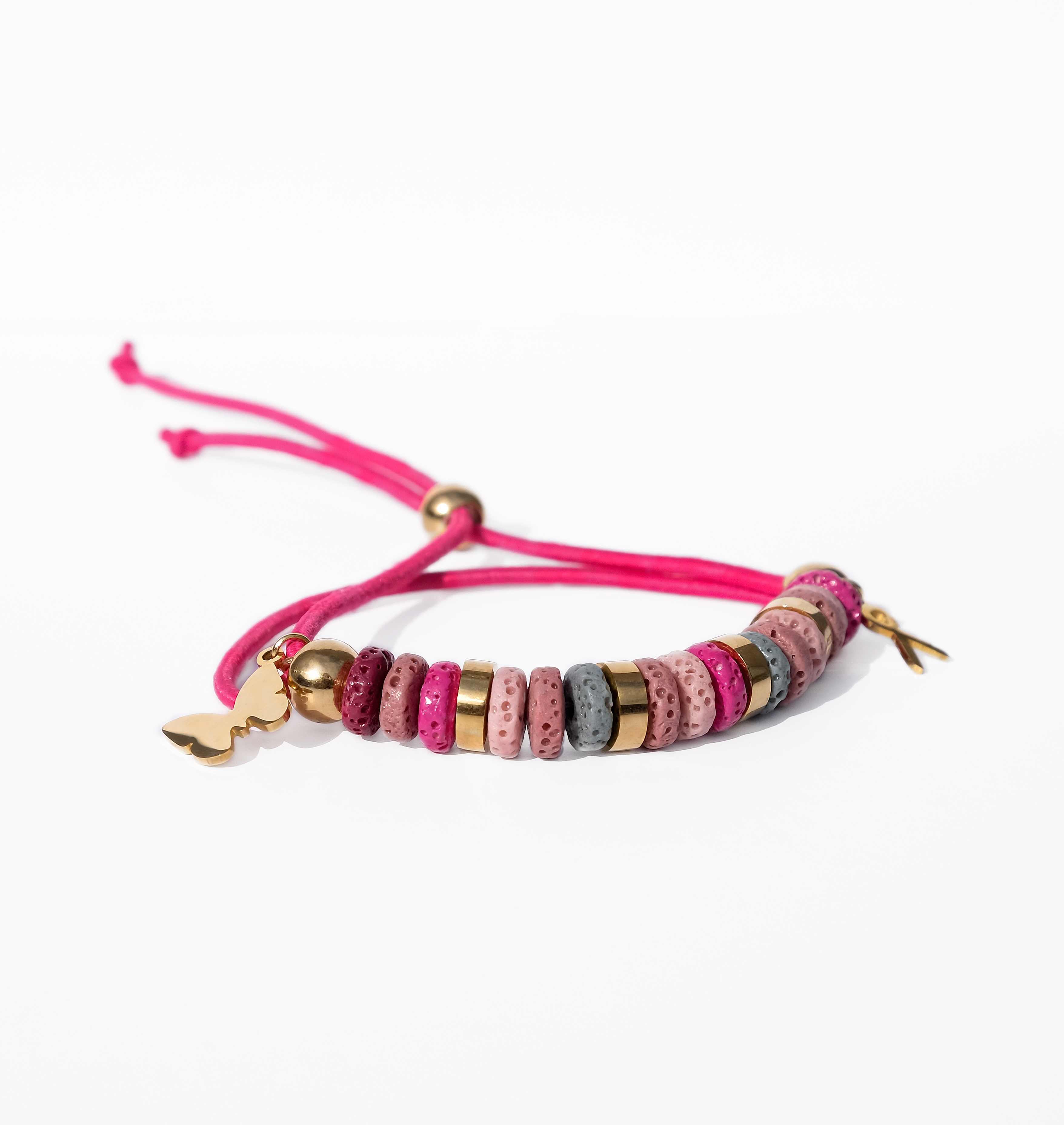Pink Ribbon Bracelet, Pink, main
