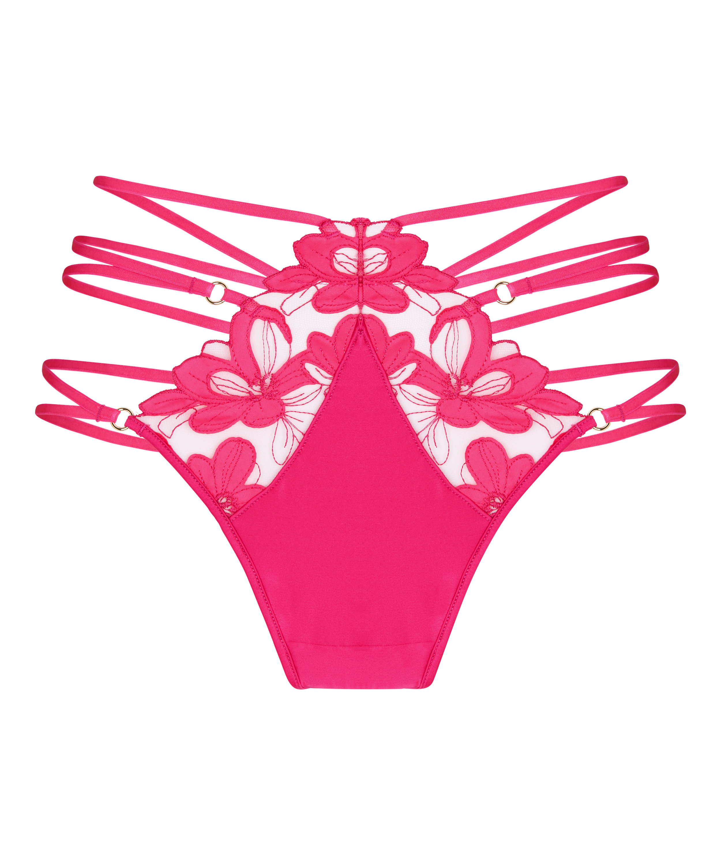 High Waisted Highleg Thong Beatrice, Pink, main