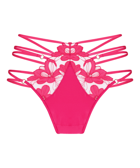 High Waisted Highleg Thong Beatrice, Pink