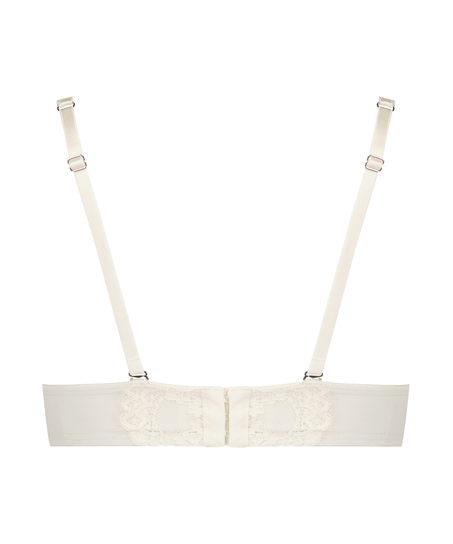 Daisy Padded Strapless Underwired Bra, White