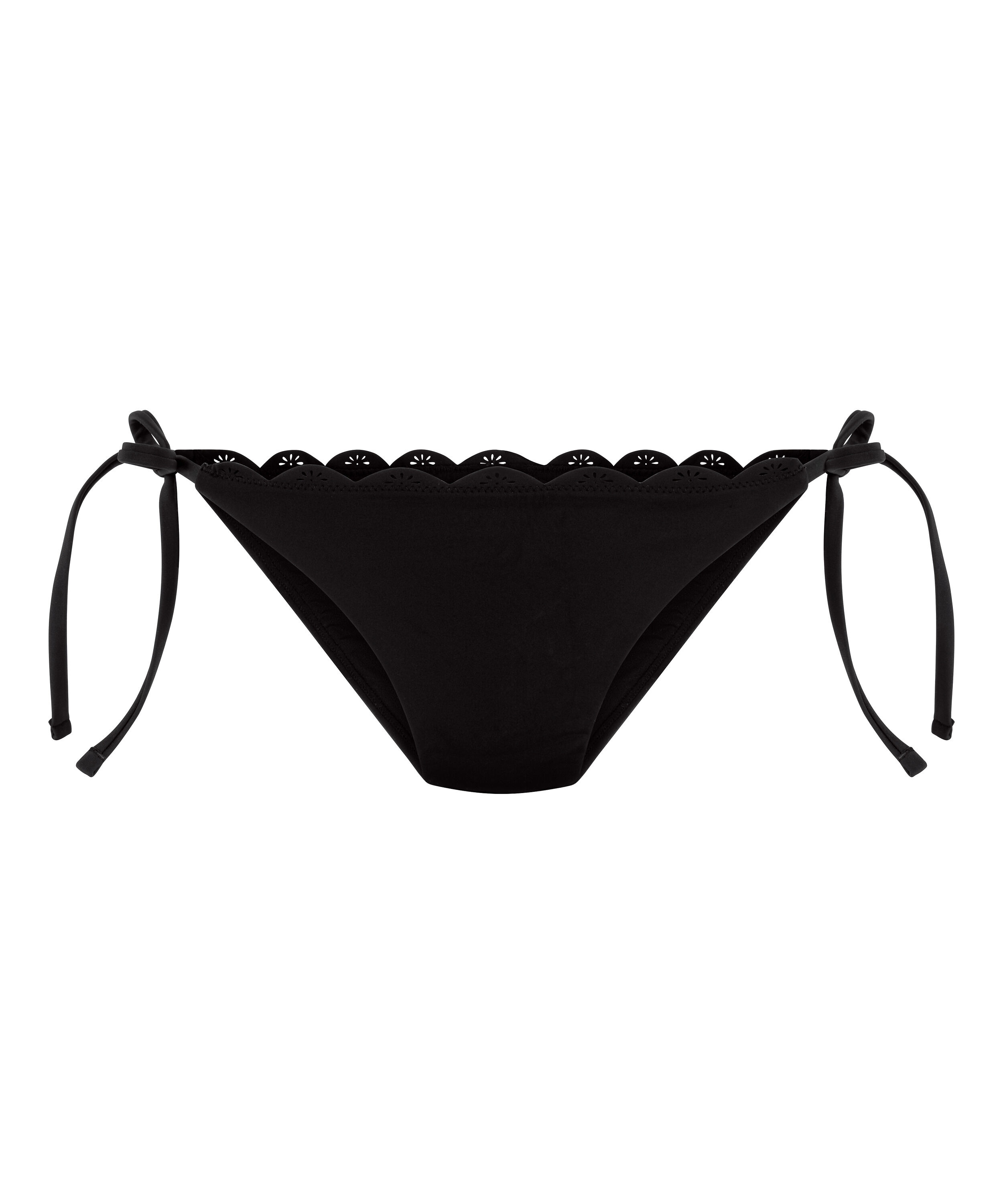 Scallop Floral Cheeky, Black