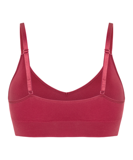 Dide Triangle Bralette, Red
