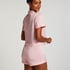 Satin Short-Sleeved Jacket, Pink