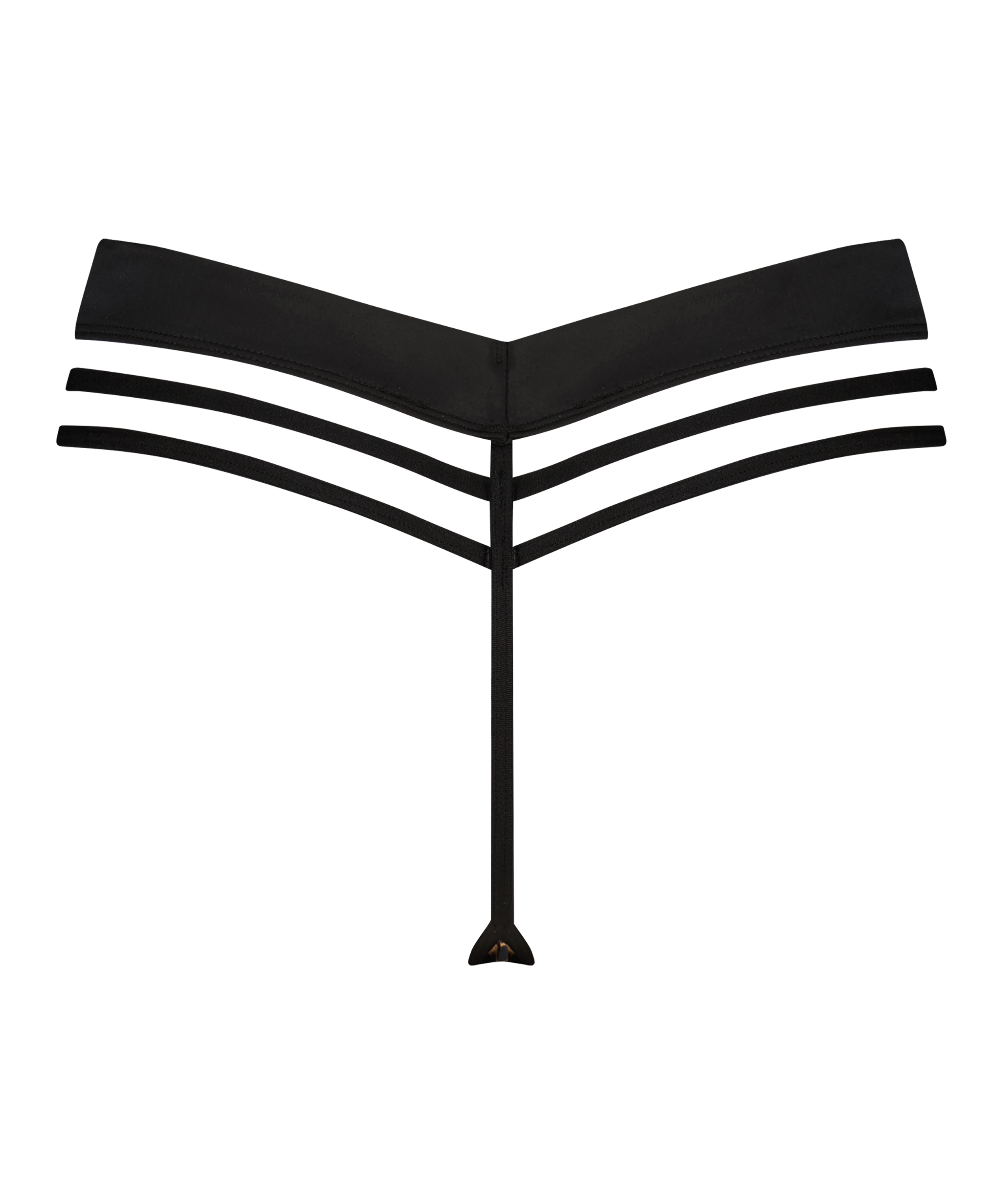 Kat High Leg Thong, Black, main