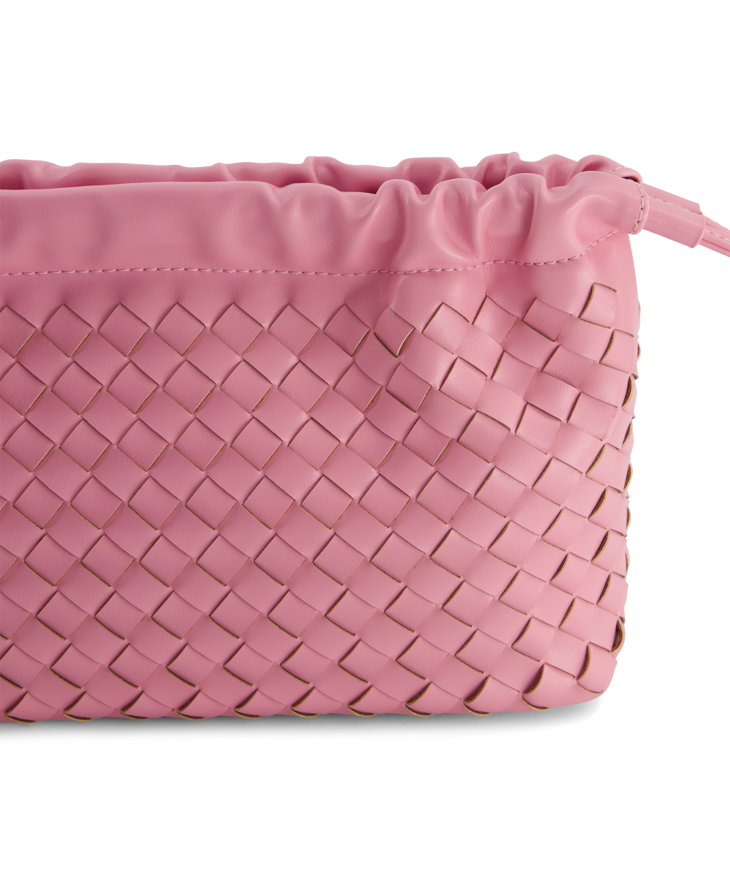 Faux Leather Make Up Bag, Pink, main