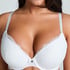Marine Padded Push-Up Underwired Bra, White