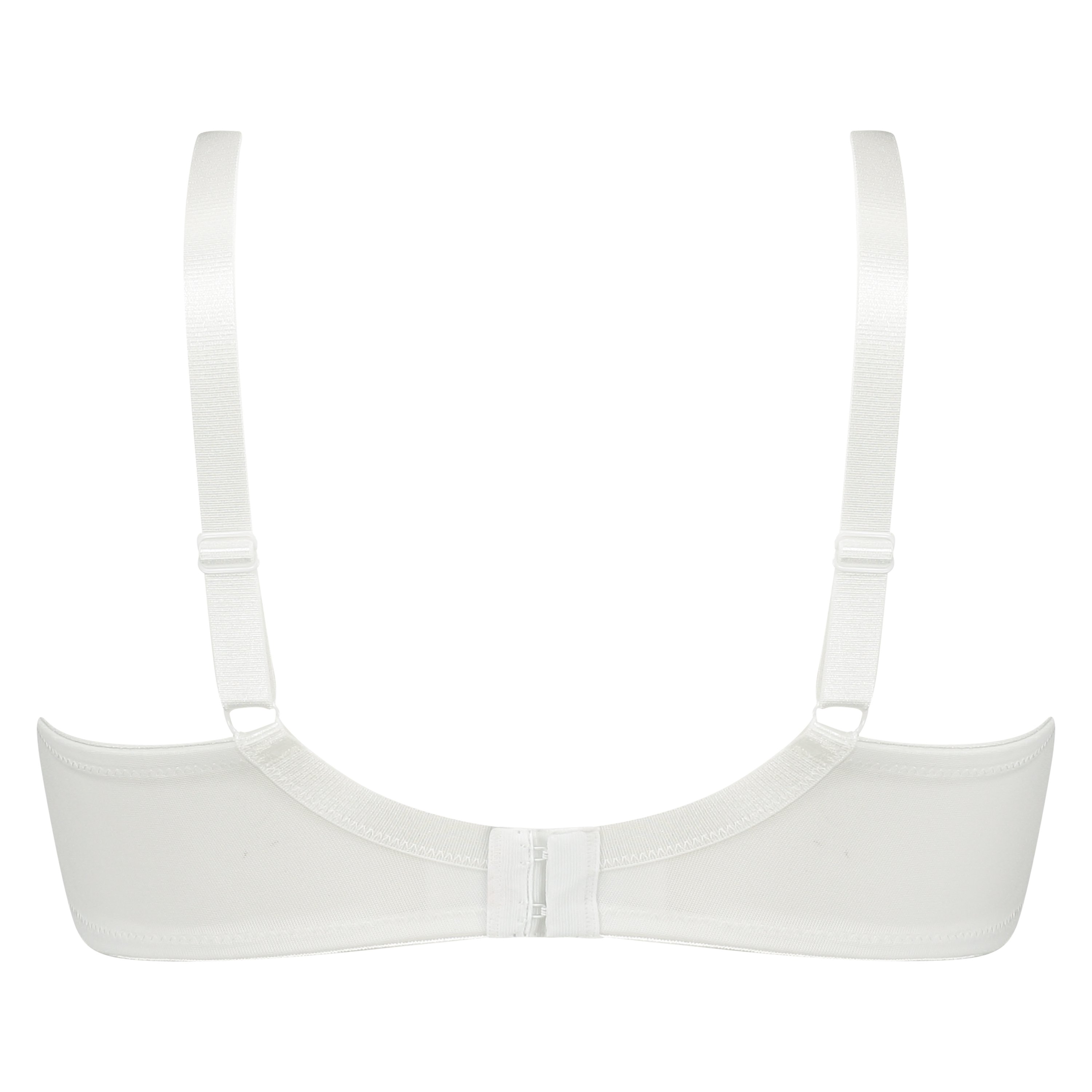 Nina Non-Padded Underwired Minimizer Bra, White, main