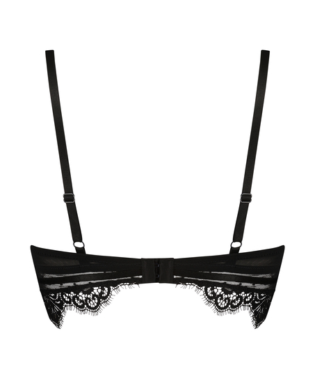 Marilee Padded Underwired Longline Bra, Black
