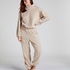 Snuggle Hoodie Fleece, Beige