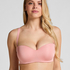 Smooth Padded Underwired Strapless Push-Up Bra, Pink