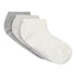 3-Pack Cotton Trainer Liner Socks, Gray
