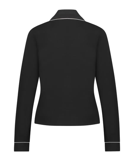 Essential Jersey Long-Sleeved Jacket, Black