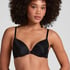 Plunge Padded Underwired Bra, Black