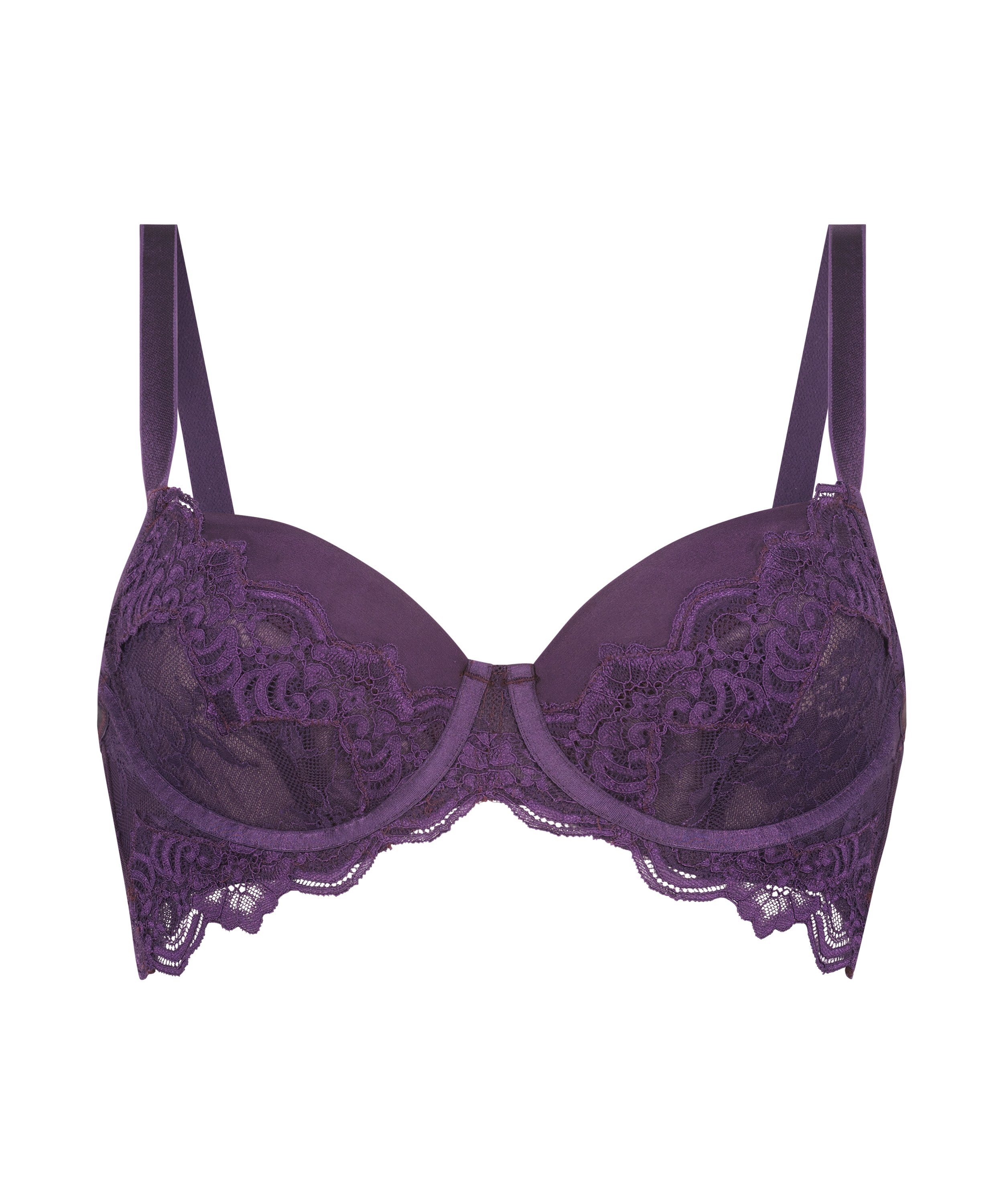 Sienna Unpadded Underwired Bra, Purple, main