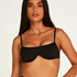 Sicily non-padded underwired bikini top, Black