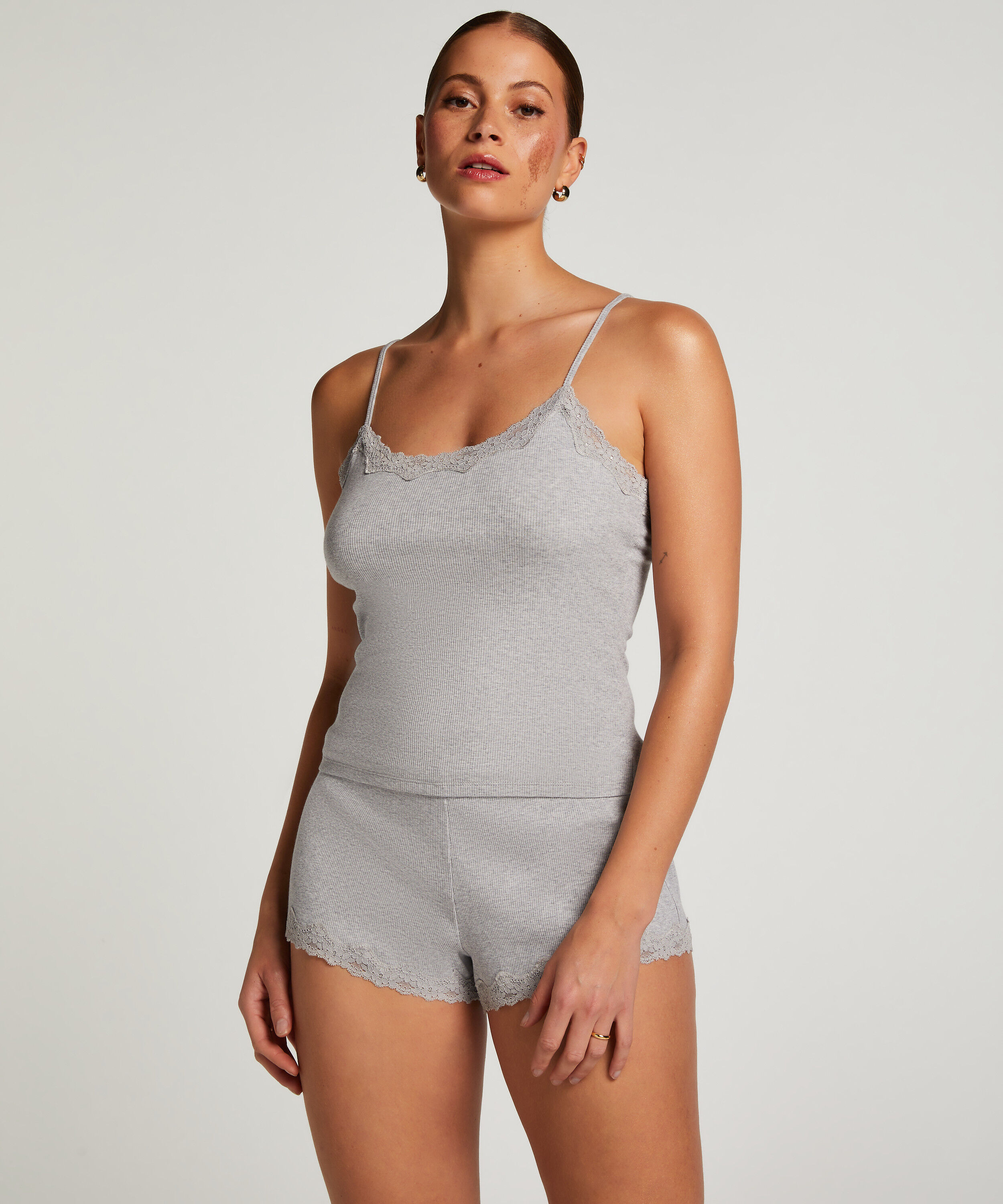 Cami Short Pyjama Set, Gray