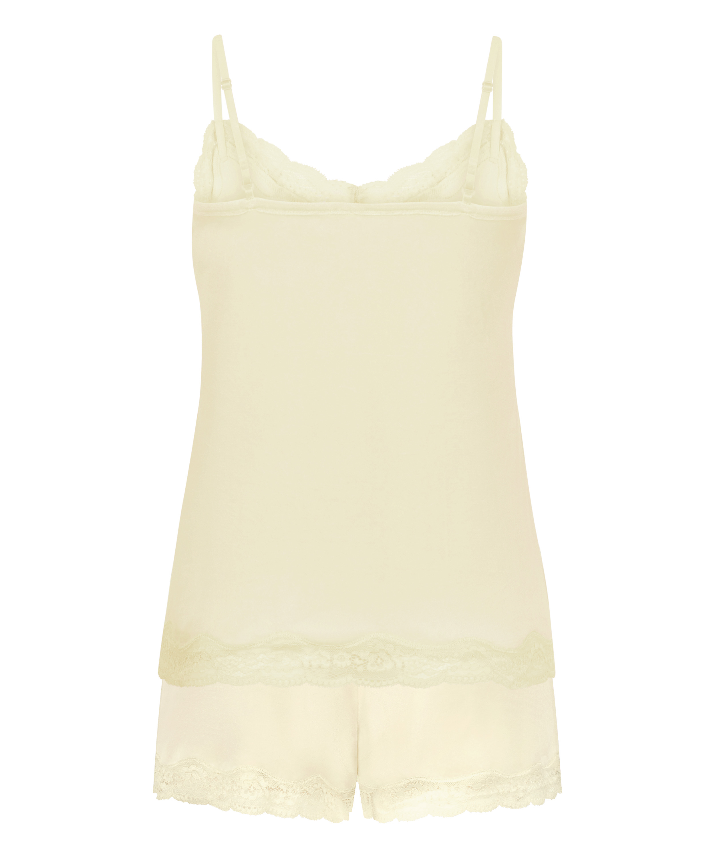 Velours Pyjama Set, Yellow, main