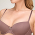 Demi Padded Underwired Bra, Brown
