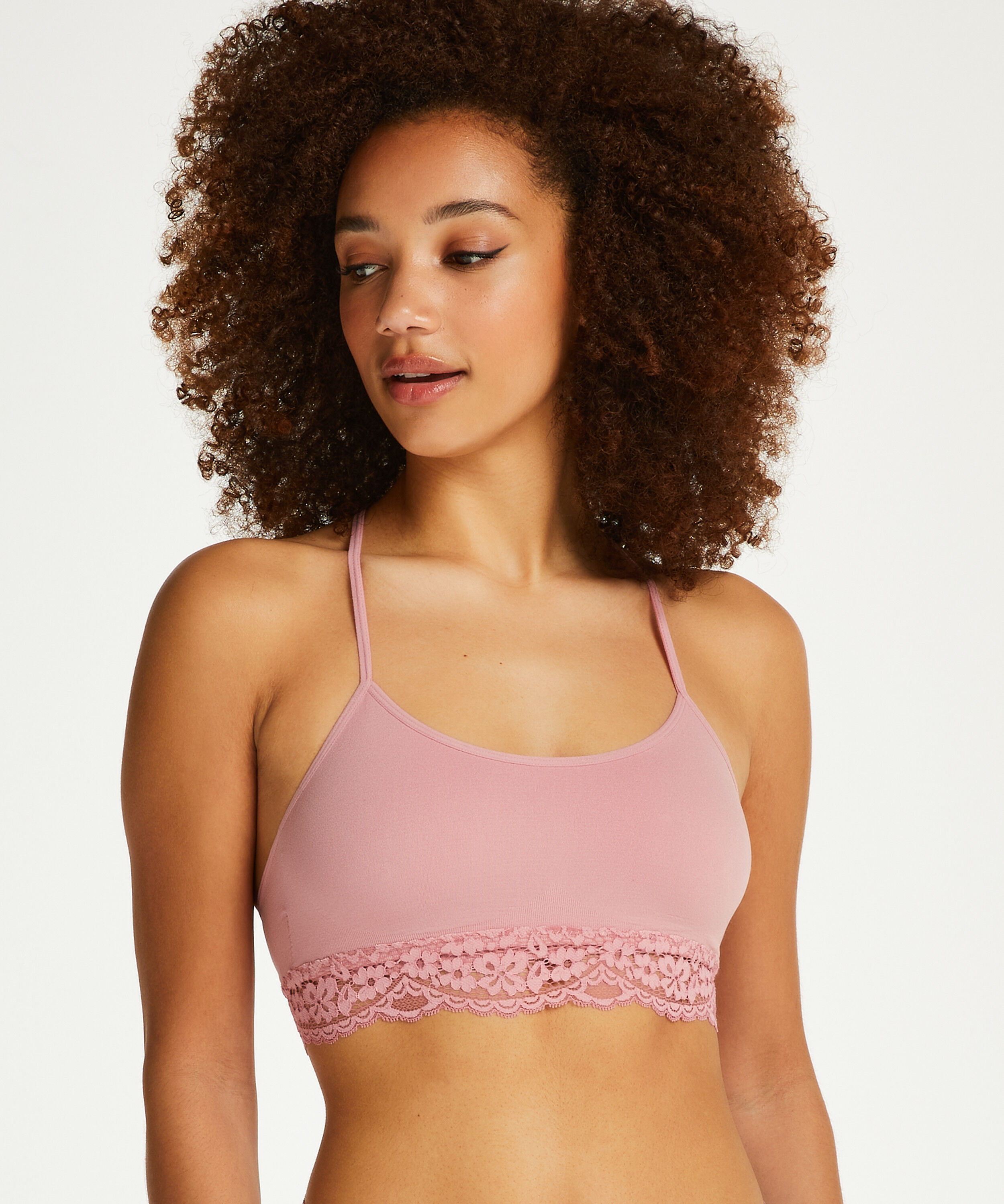 Marine seamless bralette, Pink