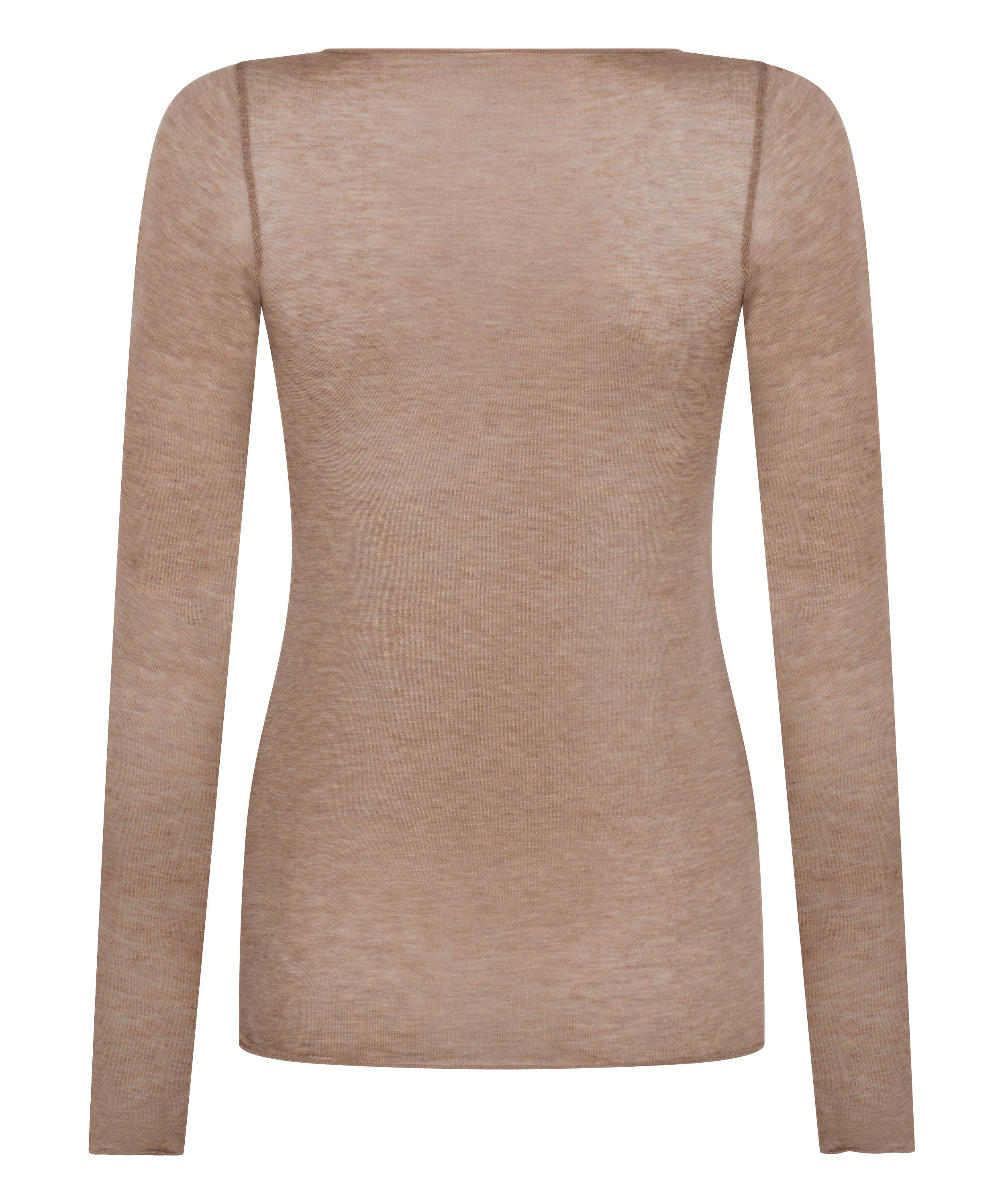 super soft Boatneck shirt with Cashmere, Brown, main