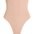 Seamless Enhancing High Waisted Thong, Beige
