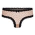 V-shaped Brazilian knickers mesh, Brown