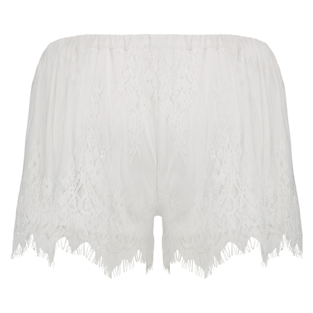 Lace Shorts, White