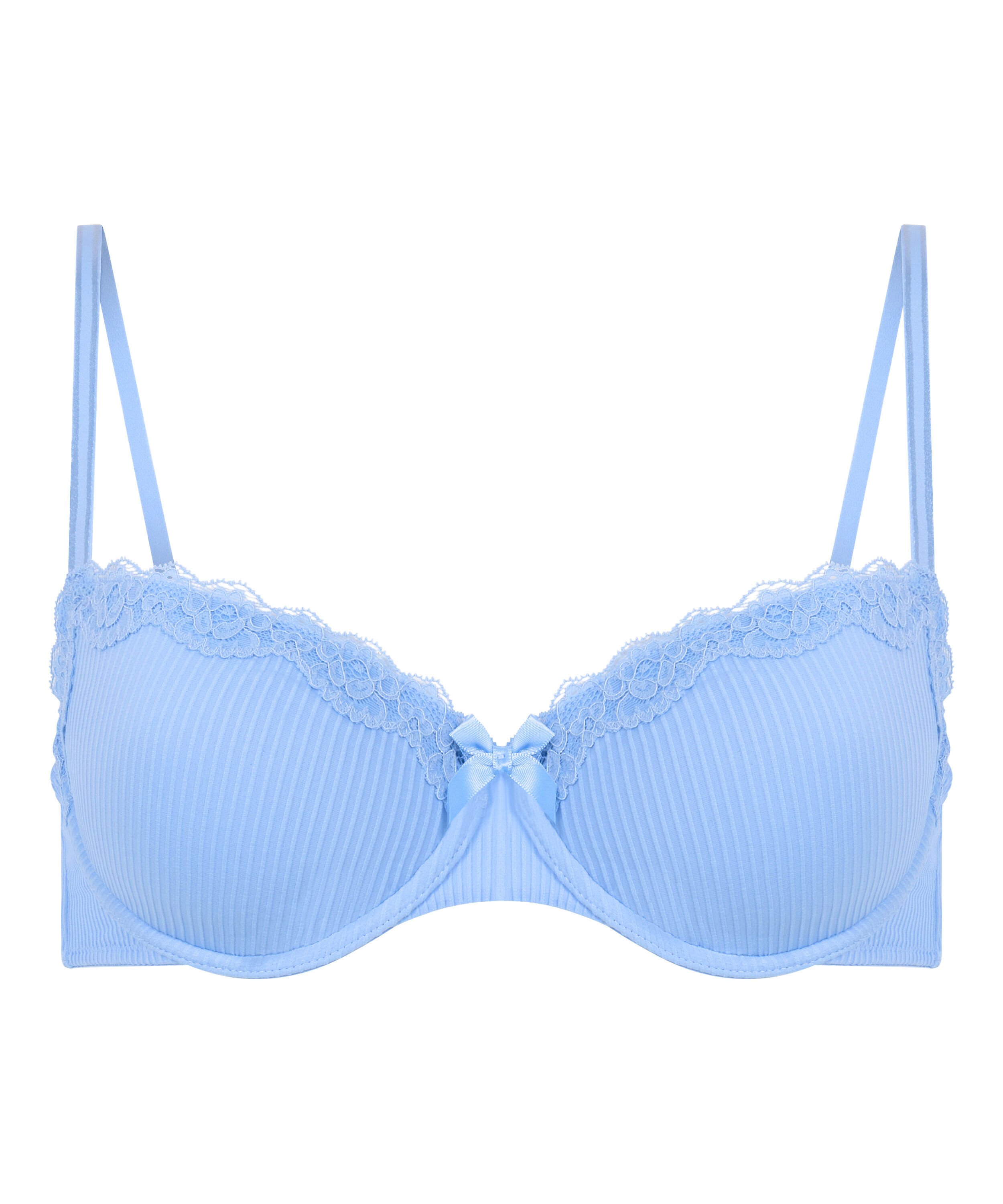 Lola Padded Underwired Bra, Blue