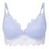 Emilia Padded Underwired Push-Up Bra, Blue