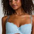 Teddy Padded Underwired Bra, Blue