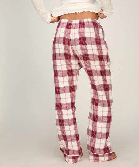 Petite Flannel Pyjama Pants, White