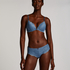 Marine Padded Push-Up Underwired Bra, Blue