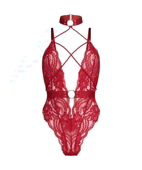 Private Brandy body open crotch, Red