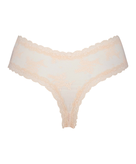 V-shaped Brazilian knickers mesh, Pink