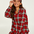 Twill Check Pyjama Set, Red