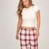 Flannel Pyjama Pants, White