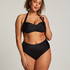 Luxe Bandeau Bikini Top, Black