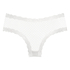 V-shaped Brazilian knickers mesh, White