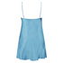 Silk Lace Slip Dress, Blue