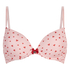 Plunge Padded Underwired Bra, Pink